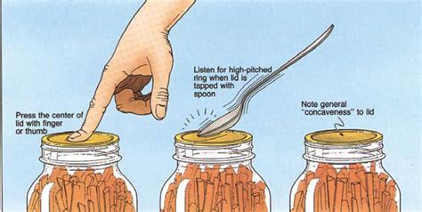 canning seals test|canned food not sealing.